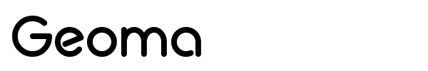 Geoma font preview